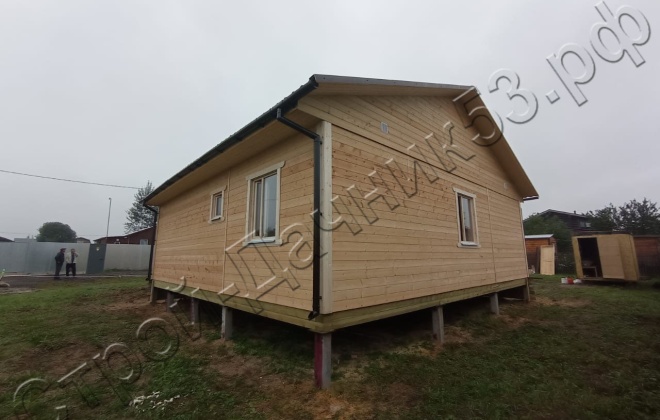 4 Каркасно-щитовой дом  Д-23, 9х9м, 81  М², Калужская область, Боровский район, СНТ «Свобода-66». (15)